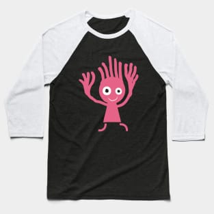 Spooky Ghost Character Baseball T-Shirt
